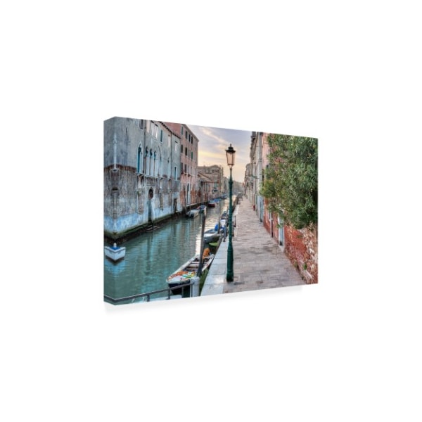 Alan Blaustein 'Venetian Passeggiata' Canvas Art,22x32